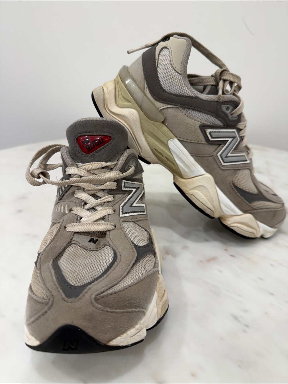 New Balance 9060 Mushroom Rain Cloud Taupe Chunky Dad Sneakers Size 6.5